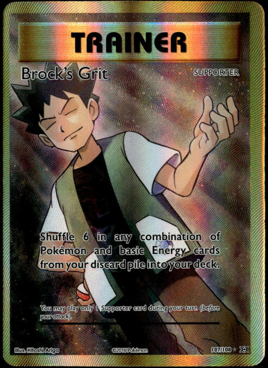 Brock's Grit #107/108 (NM, XY Evolutions)