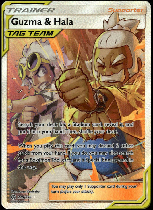 Guzma & Hala Tag Team #229/236 (NM, S&M Cosmic Eclipse)