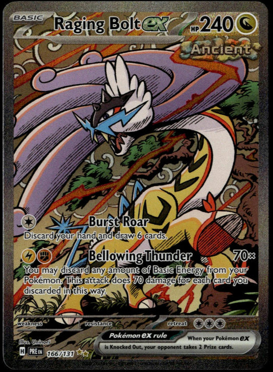 Raging Bolt ex #166/131 (NM/M, Prismatic Evolution)