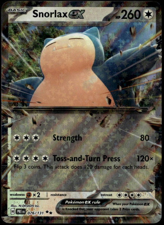 Snorlax ex #076/131 (NM/M, Prismatic Evolution)