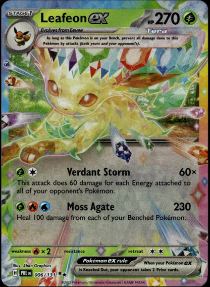 Leafeon ex #006/131 (NM/M, Prismatic Evolution)