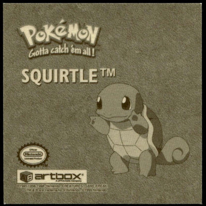 1999 POKEMON STICKERS SERIES 1 RARE GOLD STICKERS SQUIRTLE #R06