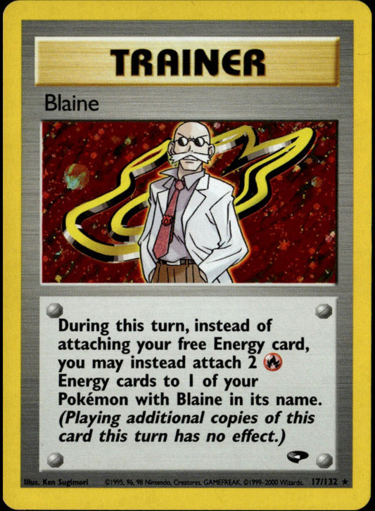 Blaine Holo #17/132 (NM, Gym Challenge)