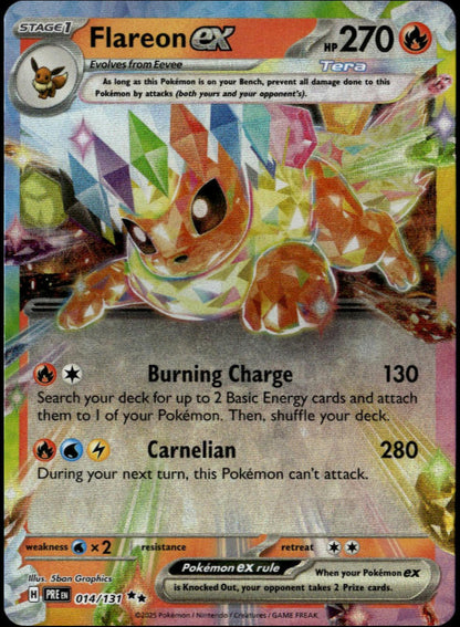 Flareon ex #014/131 (NM/M, Prismatic Evolution)