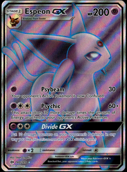 Espeon GX #140/149 (NM, Sun & Moon Base)
