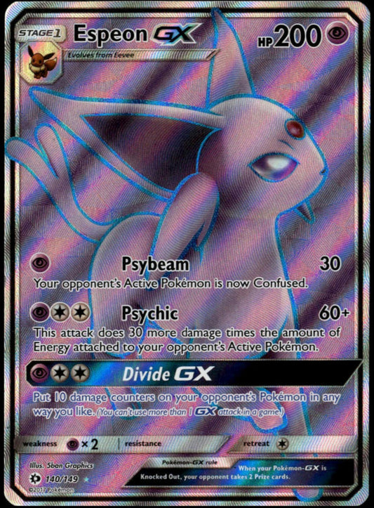 Espeon GX #140/149 (NM, Sun & Moon Base)