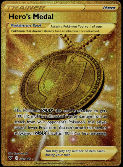 Hero's Medal #201/185 (NM/M, Vivid Voltage)