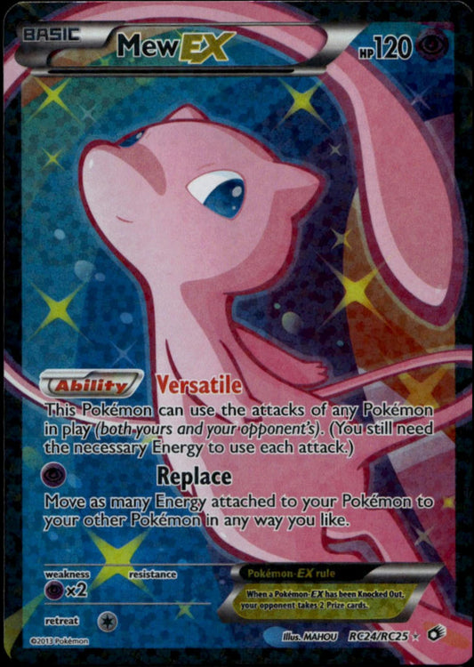 Mew EX #RC24/RC25 (LP, Legendary Treasures: Radiant Collection)