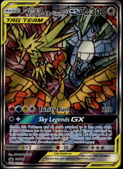 Moltres & Zapdos & Articuno GX Tag Team #SM210 (NM, SM BSP)