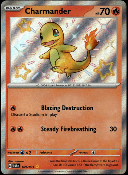 Charmander #109/091 (NM/M, Paldean Fates)
