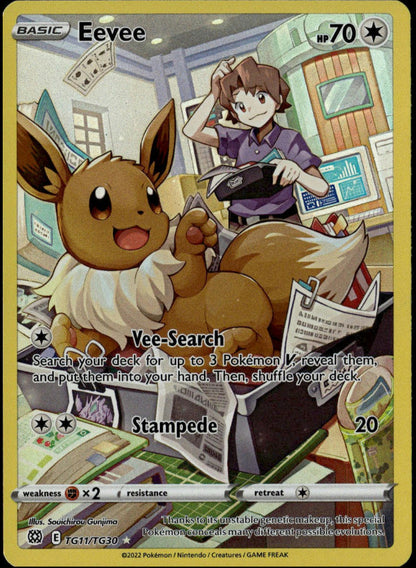 Eevee #TG11/TG30 (NM,  Brilliant Stars)