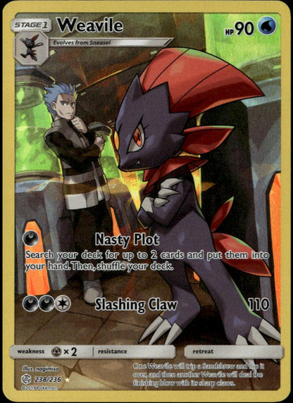 Weavile #238/236 (NM, Cosmic Eclipse)