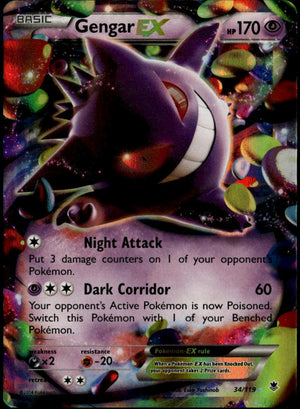 Gengar EX #34/119 (NM, XY {Phantom Forces)