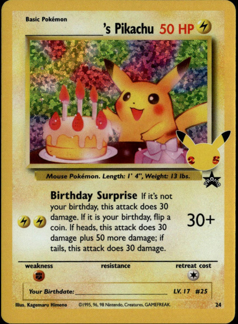 ______'s Pikachu #24 (NM, Celebrations: Classic)