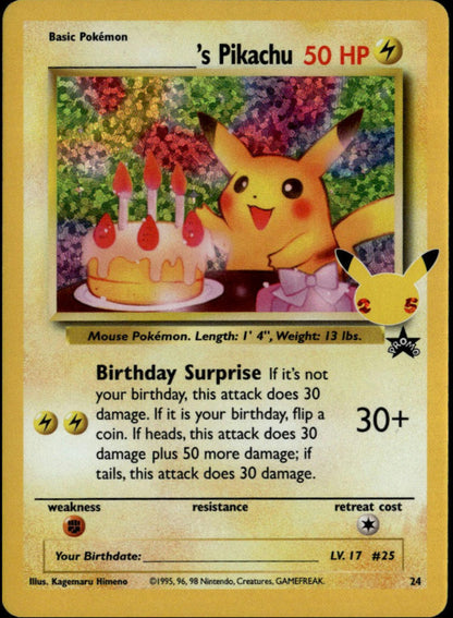 ______'s Pikachu #24 (NM, Celebrations: Classic)