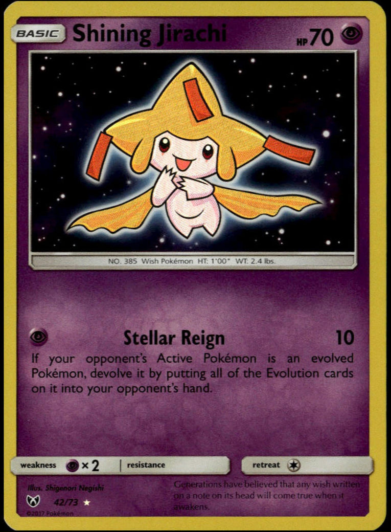 Shining Jirachi #42/73 (NM, Shining Legends)