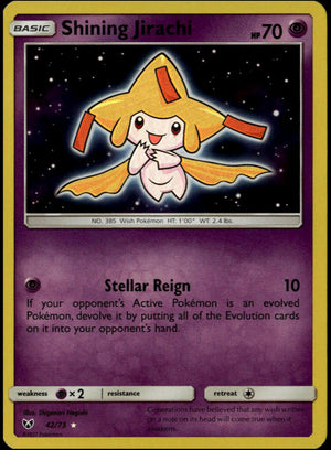 Shining Jirachi #42/73 (NM, Shining Legends)