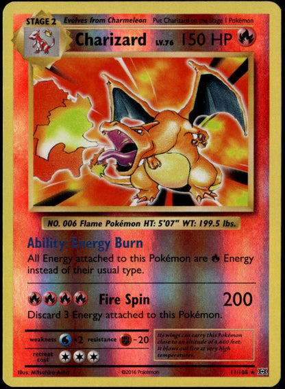 Charizard #11/108 - (NM, Reverse Holo, XY: Evolutions)