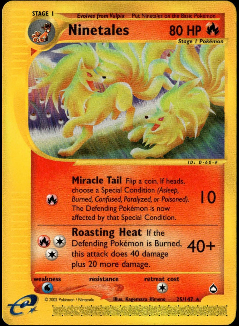 Ninetails #25/147 (LP+, Aquapolis)
