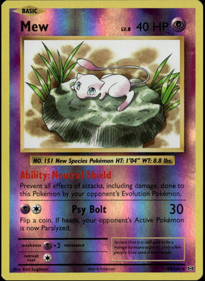 Mew Reverse Holo #53/108 (NM, XY Evo)