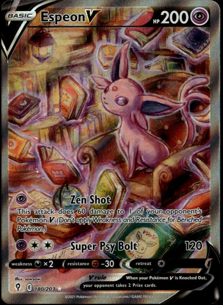 Espeon V #180/203 (NM/M, Evolving Skies)