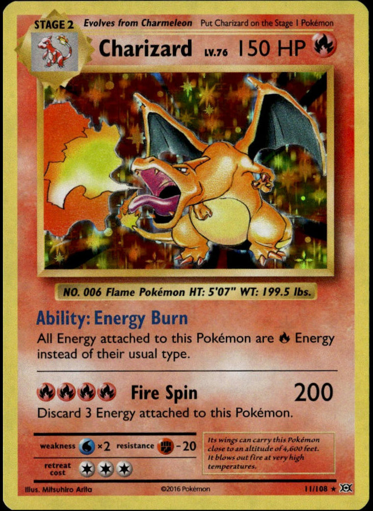 Charizard Holo #11/108 (NM, XY Evolutions)