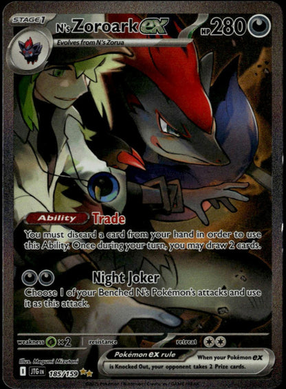 N's Zoroark ex #185/159 (LP+, Journey Together)