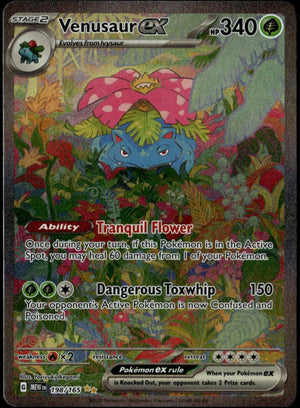 Venusaur ex #198/165 (NM, MEW EN 151)