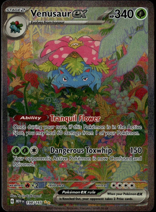 Venusaur ex #198/165 (NM, MEW EN 151)