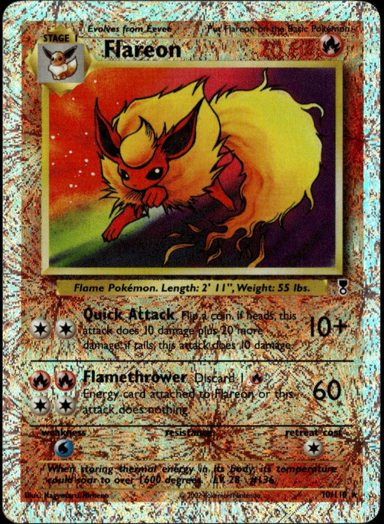 Flareon Reverse Holo #10/110 (LP, Legendary Collection)