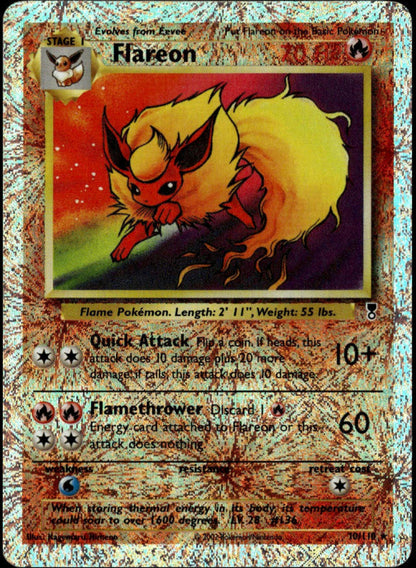 Flareon Reverse Holo #10/110 (LP, Legendary Collection)