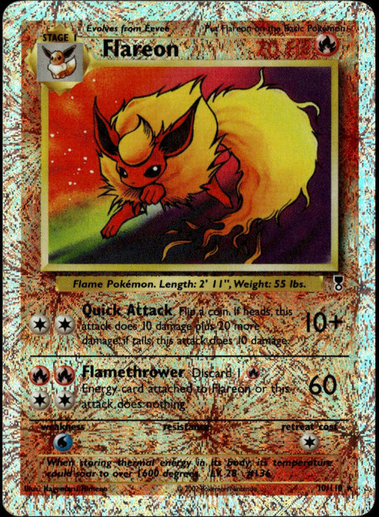 Flareon Reverse Holo #10/110 (LP, Legendary Collection)