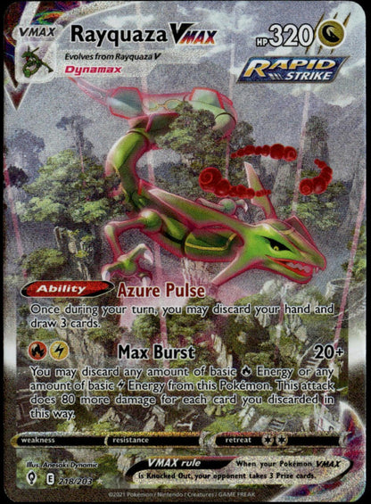 Rayquaza VMAX #218/203 (NM/M, Evolving Skies)