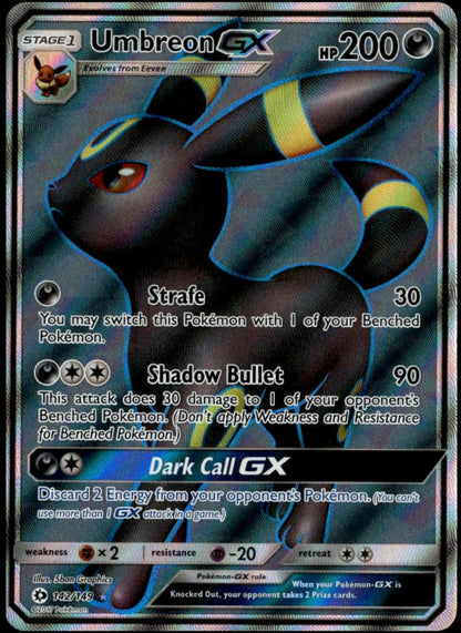 Umbreon GX #142/149 (NM/M,Sun & Moon)