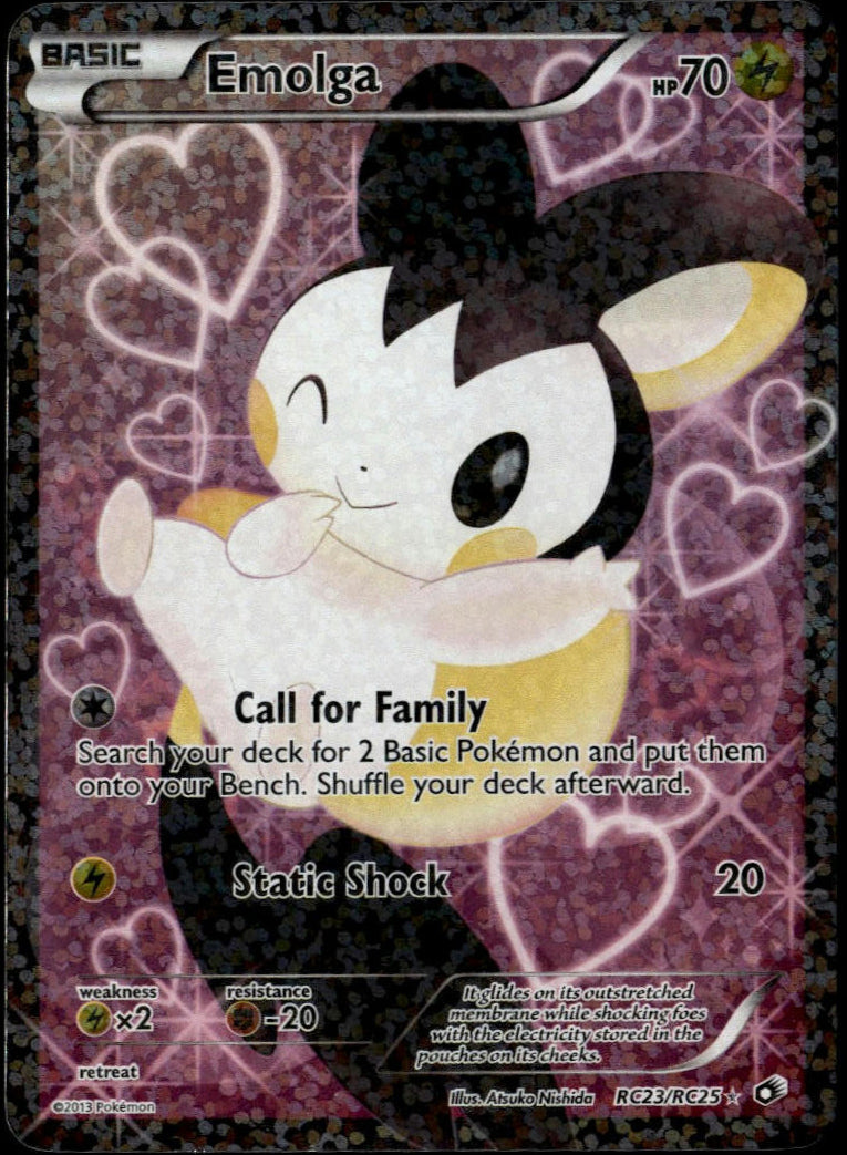Emolga Full Art #RC23/RC25 (LP, Legendary Treasures: Radiant Collection)