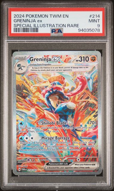 Greninja ex #214/167 (PSA 9, Twilight Masquerade)