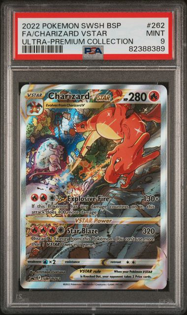Charizard VSTAR #SWSH262 (PSA 9, Charizard UPC)