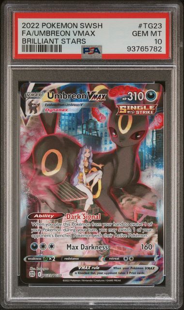 Umbreon VMAX #TG23/TG30 (PSA 10, Brilliant Stars)